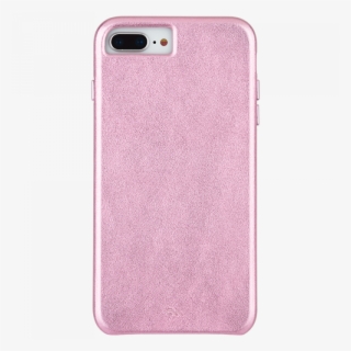 Metallic Blush Iphone 8 Plus Barely There Leather Back - Mobile Phone Case