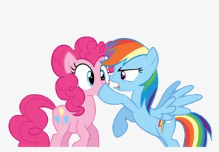 Ponycandance, Bipedal, Duo, Earth Pony, Hoof Over Mouth, - Rainbow Dash
