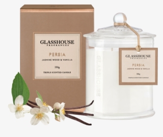 832 X 750 15 - Glasshouse Persia Jasmine Wood & Vanilla Candle