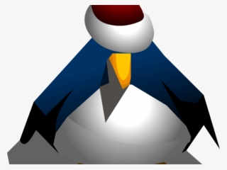 Santa Hat Clipart Club Penguin - Penguin With A Santa Hat