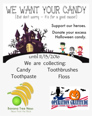 We Want Your Candy - Cartoon