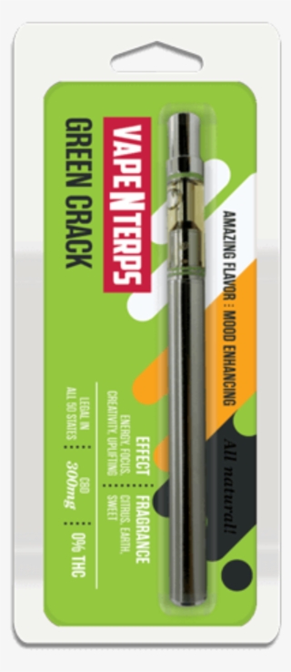 300mg Cbd Green Crack Vape Pen By Vapenterps - Green Crack Cbd Oil Cartridge