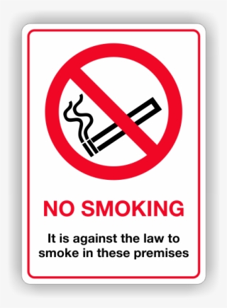Sb001 No Smoking - Example Of Safety Signages