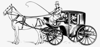 Horse-drawn Vehicle Drawing Carriage Cart - Horse And Carriage Drawing