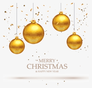 Christmas Flyer Background - Gold Christmas Template Png