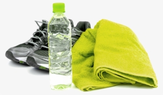 Our Facility And Our Goals - Gym Towel And Bottle