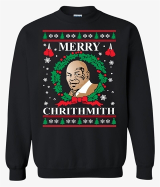 Merry Chrithmith Ugly Christmas Sweater Parody Mike - Mike Tyson Merry Chrithmith Sweater