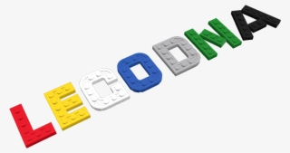 "a Big 3d Font That Is Shaped Like Lego Bricks - Label