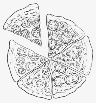 Pizza Icon - Pizza Preto E Branco Png
