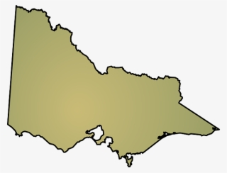 Australia Outline Map Vector - Victoria State Of Australia