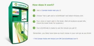 Amazon Coinstar Redeem Now - Coinstar Exchange Gift Card