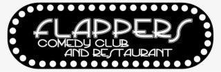 flappers logo transparent - flappers comedy club