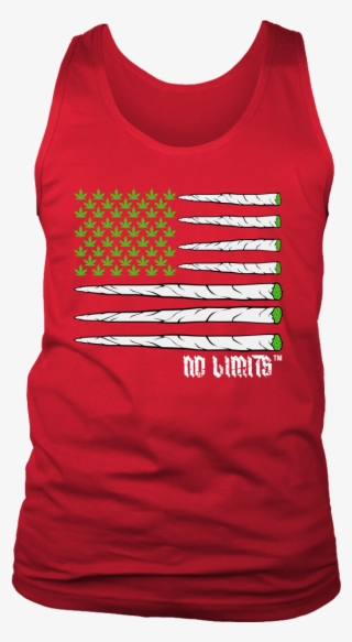 Marijuana Joint Flag District Unisex Tank By No Limits - T-shirt