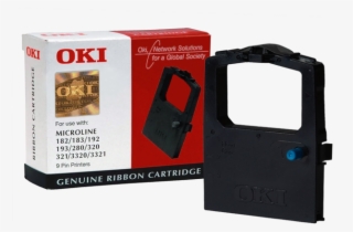 Oki 09002303 Cartus Ribon Nailon Negru Big - Genuine Ribbon Cartridge Oki