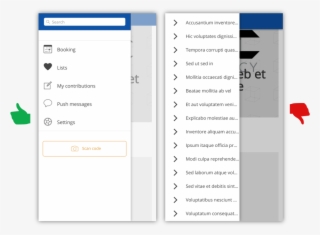 Hamburger, Toolbar And Fab Menu - Diagram