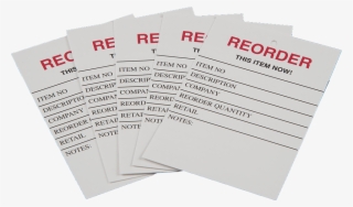 Red Flag Inventory Control Tags Can Be Used As A Stand-alone - Re Order