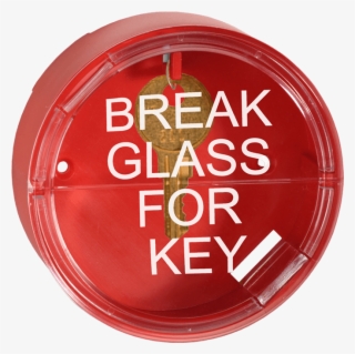 Abs Key Box “break Glass For Key” - Circle