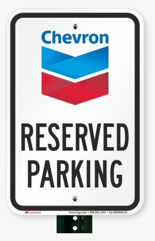 reserved parking sign, chevron - parking sign