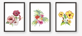 Set Of 3 Frames - Bouquet