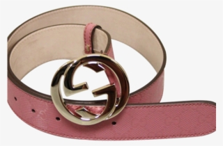 Gucci Women's Pink Gg Canvas Interlocking G Buckle - Belt Buckle