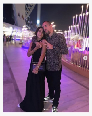 On January 3, 2019, The 35 Year Old Sportsman And His - Franck Ribery Et Sa Fille Hiziya