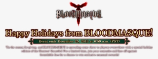 Bloodmasque ™ Happy Holidays From Bloodmasque Event - L3 643.4 96.6
