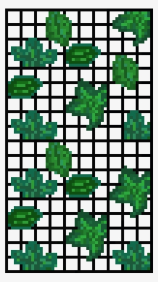 Grid With Leaves - Cross