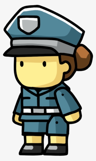 Image Policewoman Snu Png - Scribblenauts Cop Png