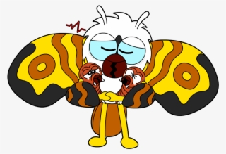 It's Been One Of Those Days For Mothra - Cartoon