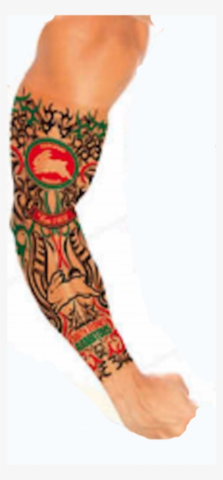 South Sydney Rabbitohs Nrl Adult Tattoo Sleeve - Newcastle Knights Tattoo