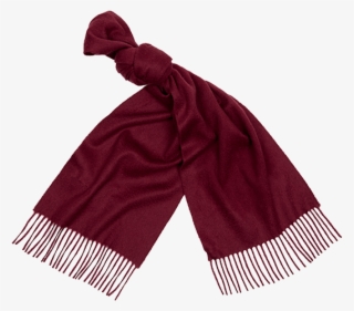 Burgundy Unisex Cashmere Scarf - Stole