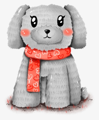 Original Commercial Hand Drawn Animal Png And Psd - Stuffed Toy