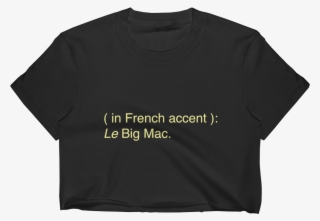 "le Big Mac" Crop Top - Active Shirt