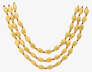 Three Lines Gold Dolki Necklace - Gold