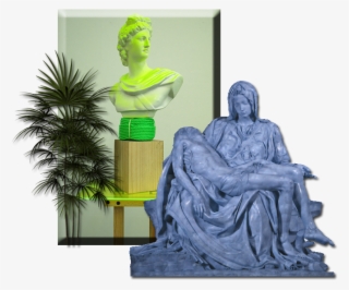 Seapunk Webpunk Green Acid Jungle Png - Saint Peter's Basilica, Pietà
