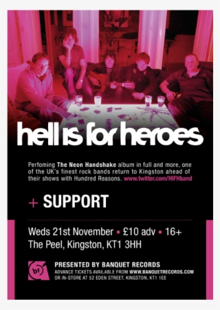 Hell Is For Heroes / Radio Alcatraz - Flyer