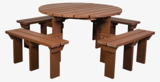 Adult Olympic Recycled Plastic Picnic Bench - Picnic Table