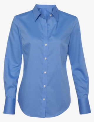 13ck030 Ladies Dobby Pindot Shirt - Vivienne Westwood Blue Shirt