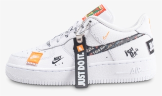 Nike Air Force 1 Just Do It Premium Blanche Junior - Air Force One Just Do It Blanche