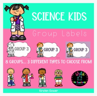 Science Kids Group Labels - Cartoon