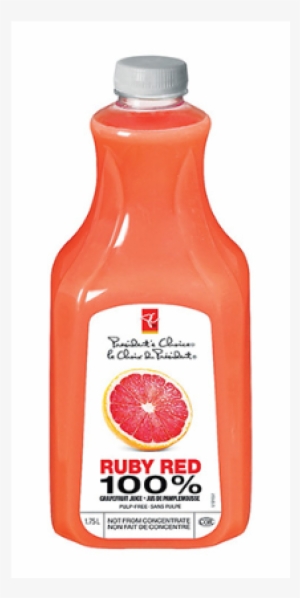 Pc Ruby Red 100% Grapefruit Juice Pulp Free - Glass Bottle