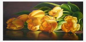 Yellow By Varvara Harmon American Made Pinterest - Yellow Tulip Painting