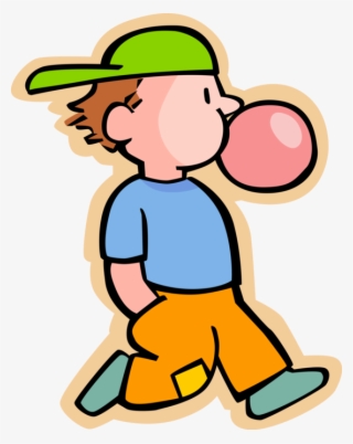 Boy Blowing A Bubble With Chewing Gum Royalty Free - Happy Mothers Day Sarcastic