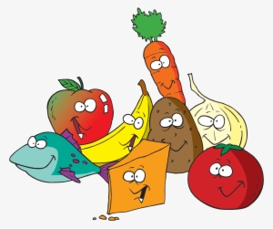 Banner Royalty Free Library Eat Healthy Food Clipart - Fruit And Vegetables Clipart