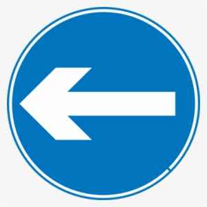 Keep Left Road Sign