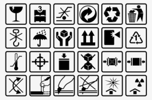 Packaging Signs Png Image Background - Packaging Symbols Vector Free