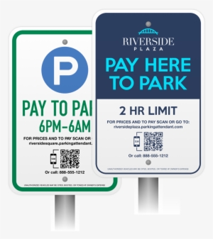 Pay To Park Signs - Portable Network Graphics