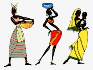 Role's In Marriage - African Tribe Cartoon Png