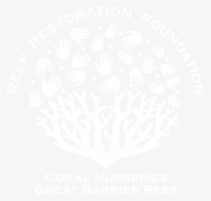 Reef Restoration Foundation - Home Logo Transparent White