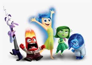 fear, anger, joy, disgust & sadness - inside out character lineup